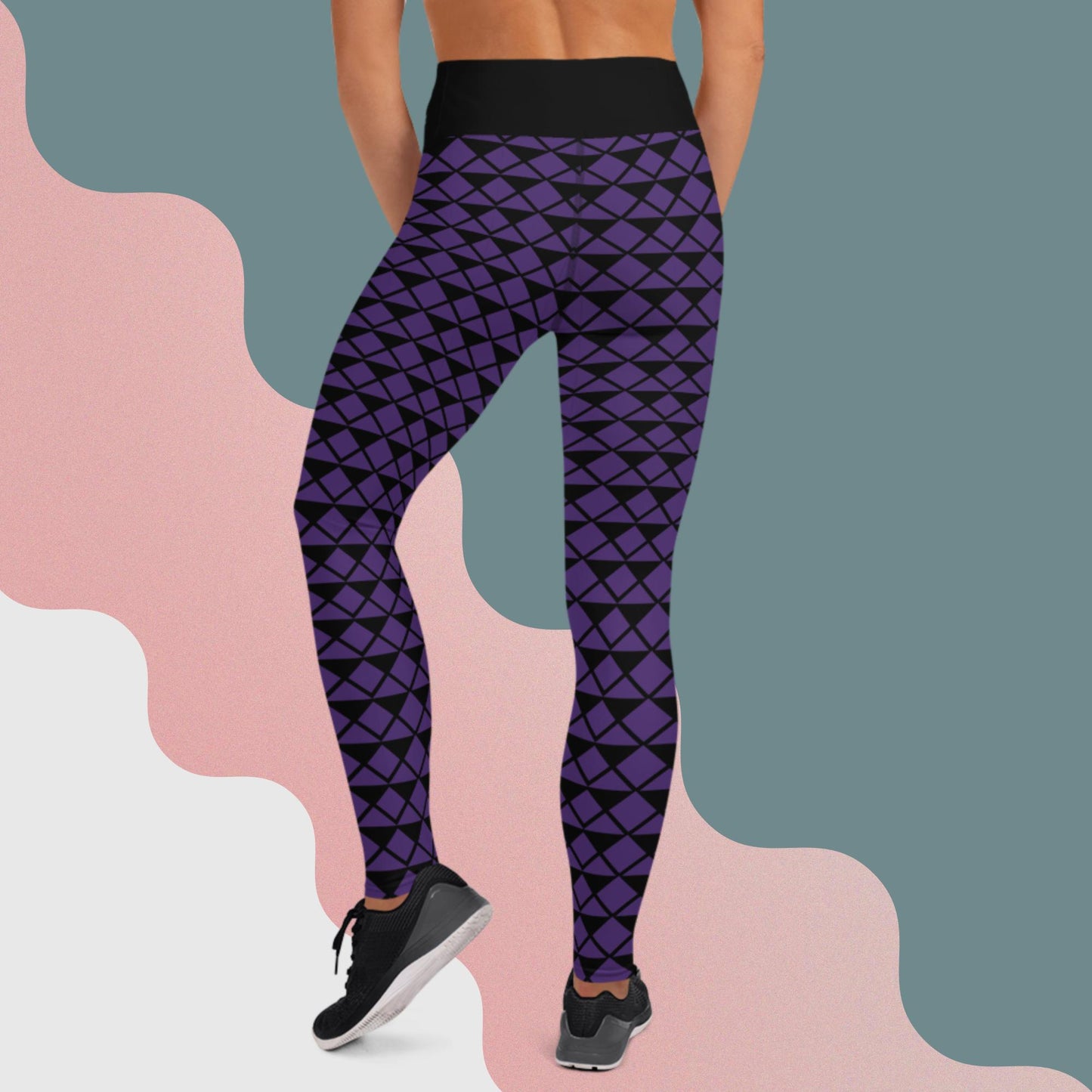 Geometric B&P Yoga Leggings