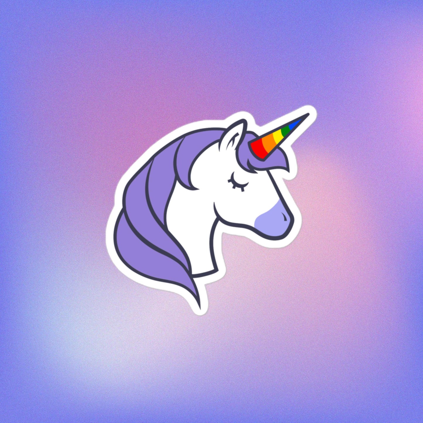 Pride Unicorn Bubble-free Stickers