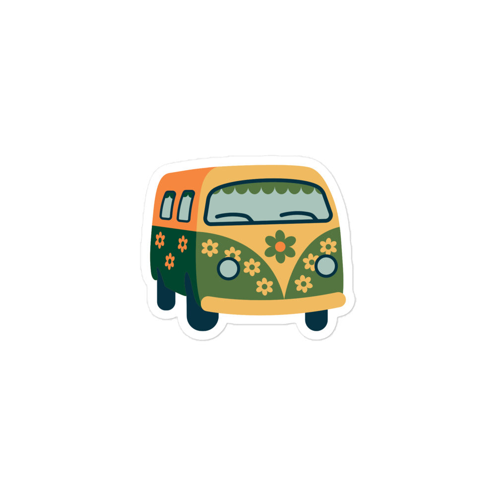 Flower Van Bubble-free Stickers