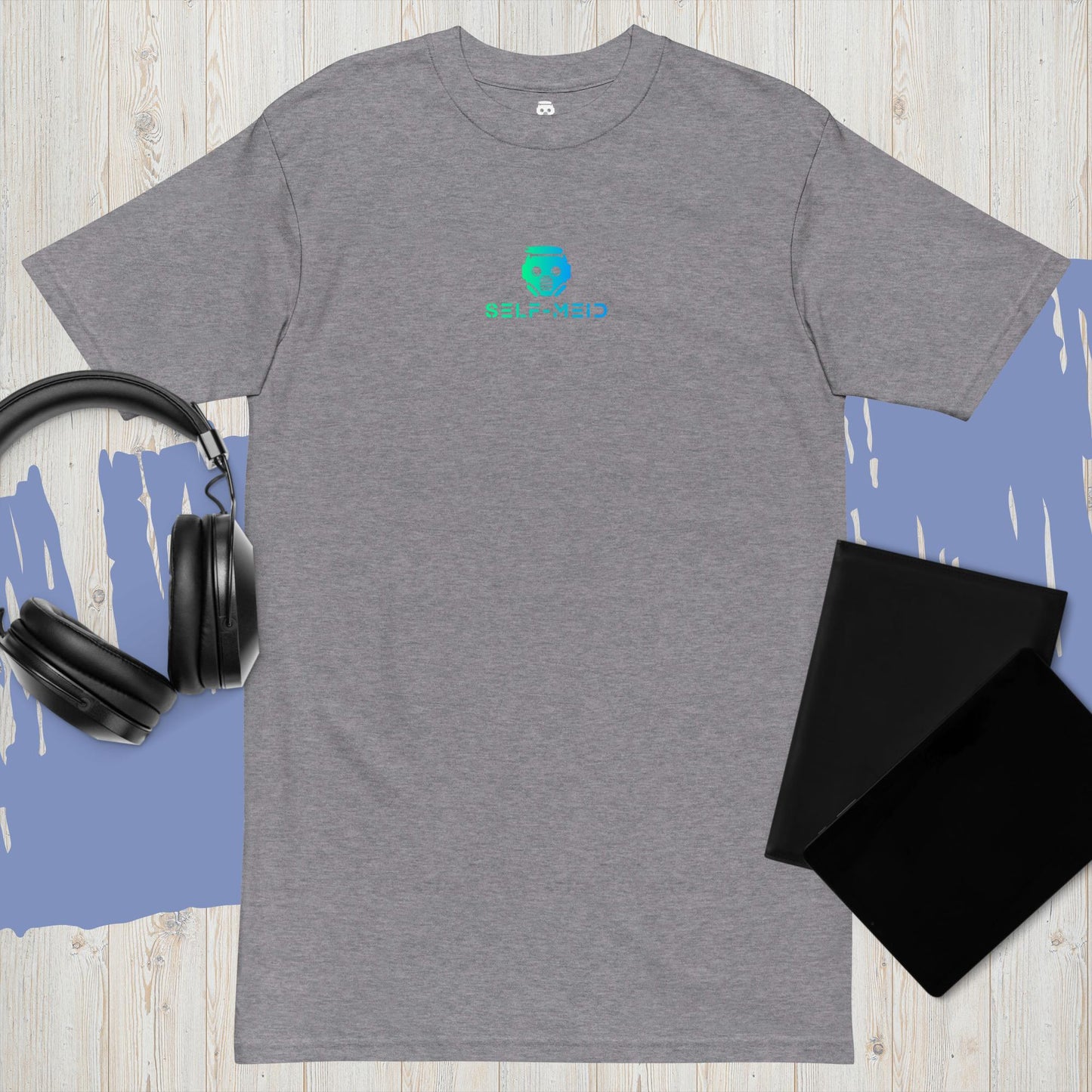 SM Small Logo Men’s Premium Heavyweight Tee