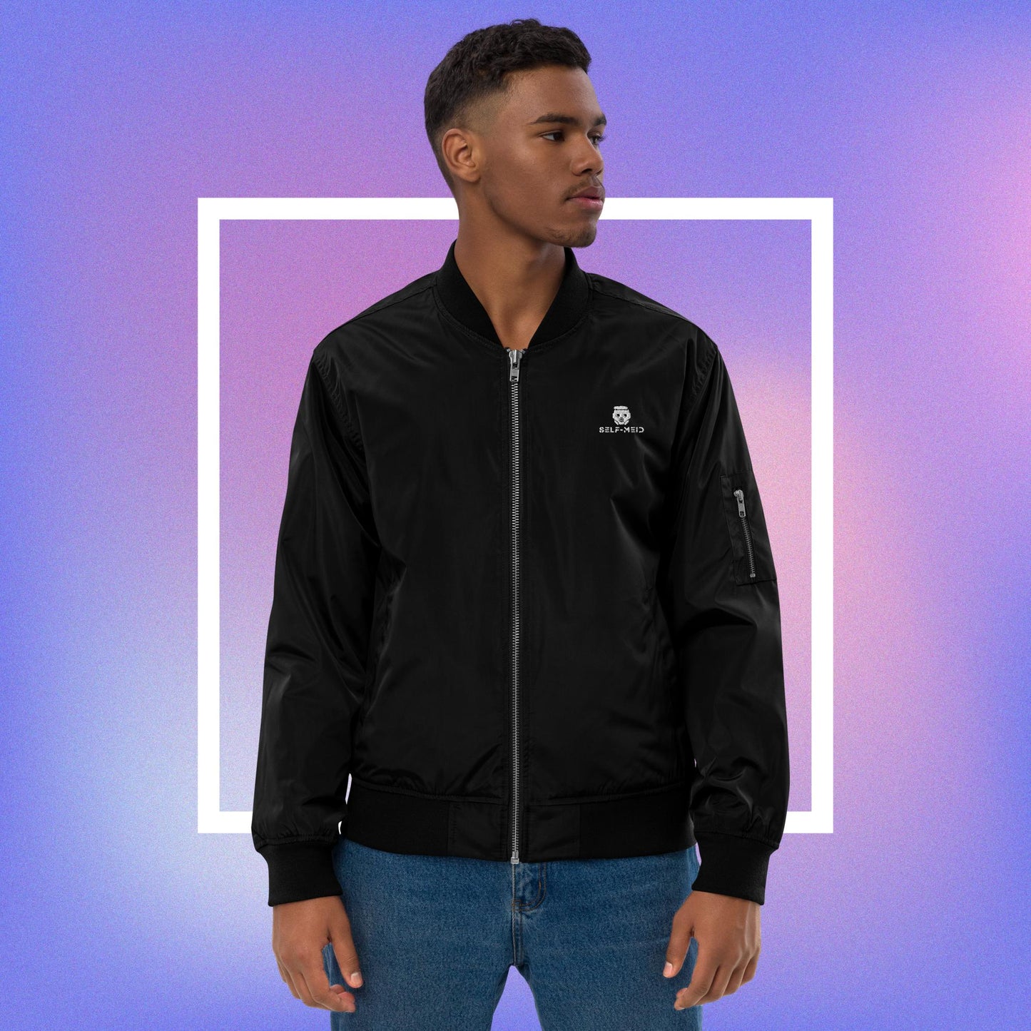SM Logo Premium Recycled Bomber Jacket