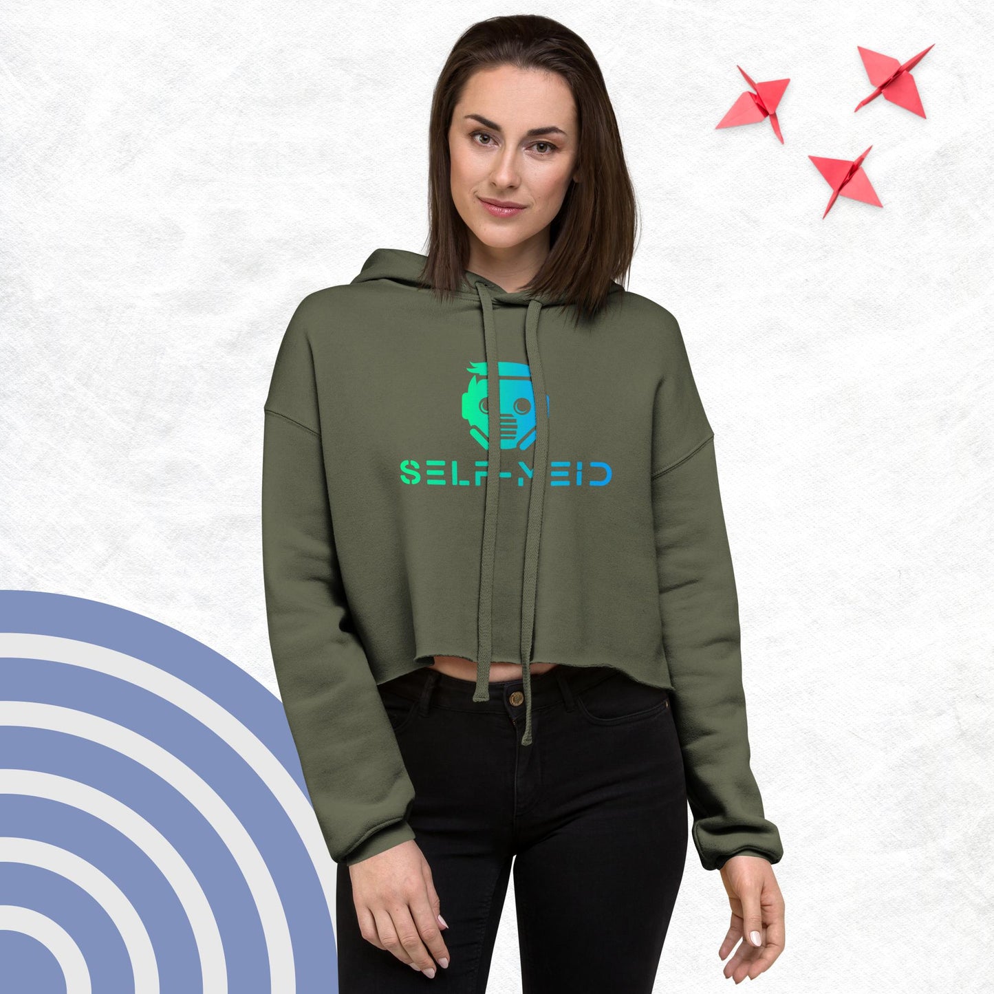 SM Logo Women's Crop Hoodie
