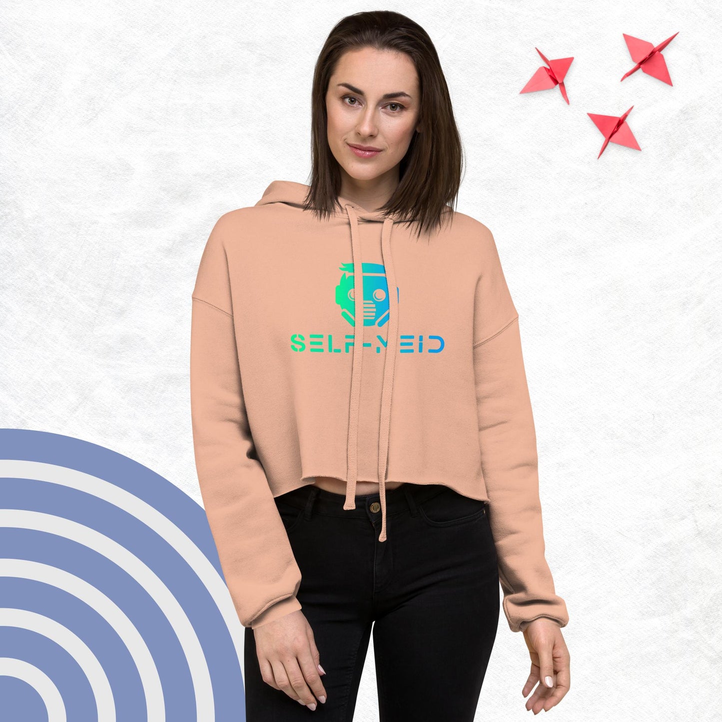 SM Logo Women's Crop Hoodie
