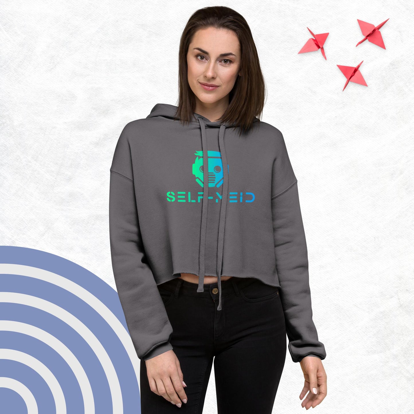 SM Logo Women's Crop Hoodie