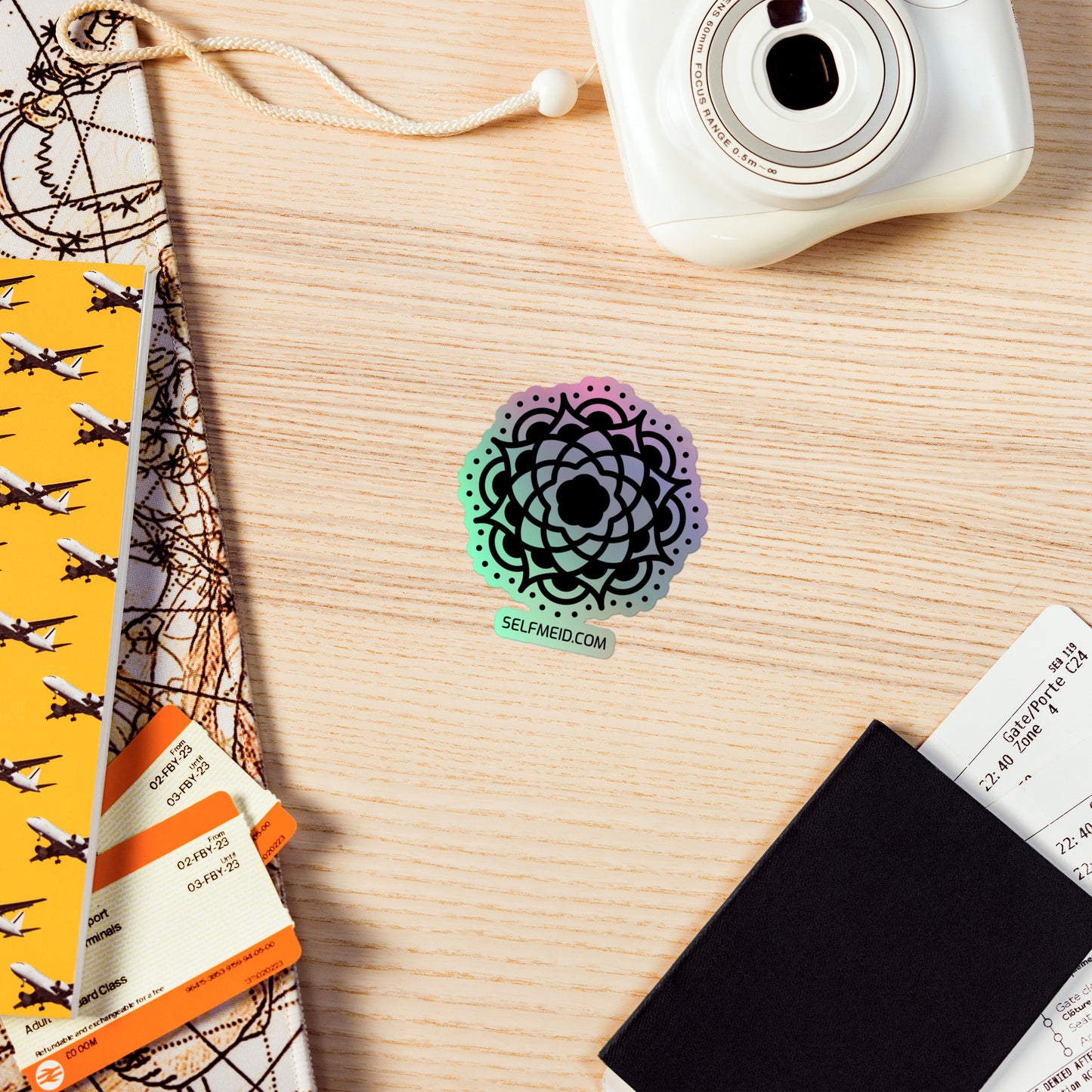 Mandala Holographic Stickers