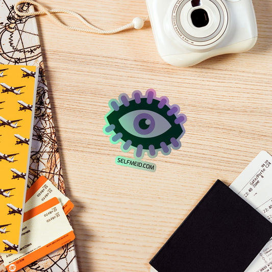 Bold Lines Eye Holographic Stickers