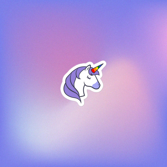 Pride Unicorn Bubble-free Stickers