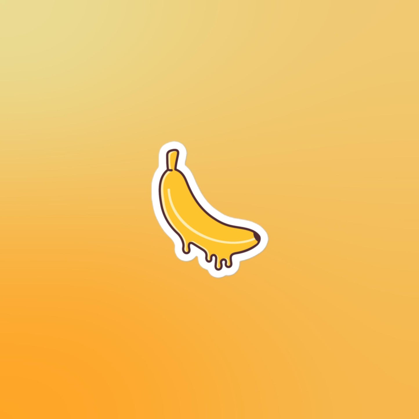 Melting Banana Bubble-free Stickers