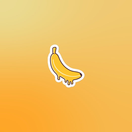 Melting Banana Bubble-free Stickers
