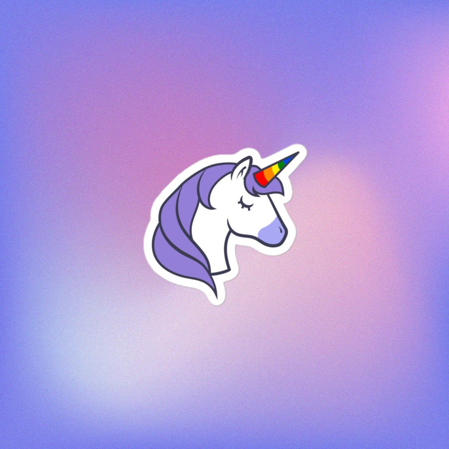 Pride Unicorn Bubble-free Stickers