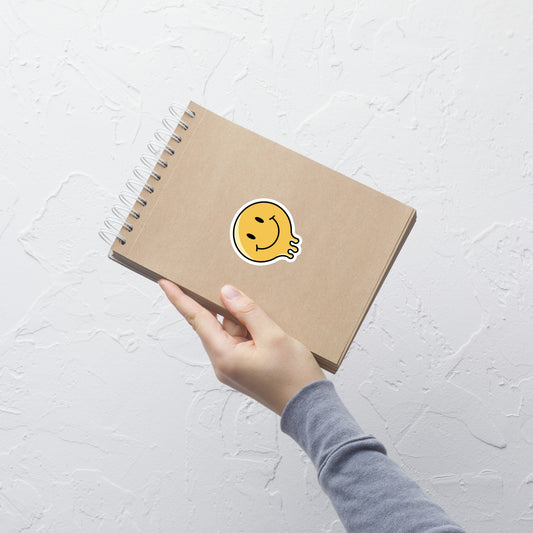 Melting Smiley Face Bubble-free Stickers