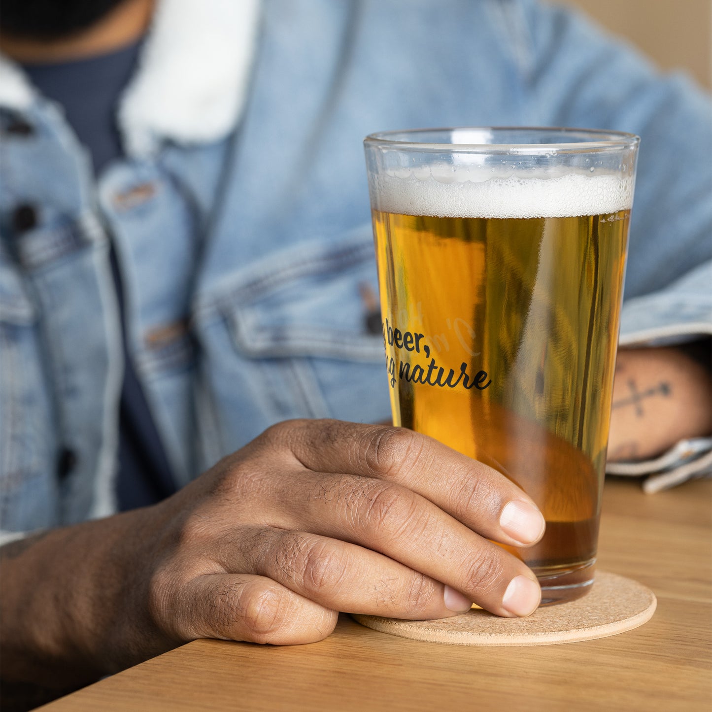 "Hold my beer" pint glass