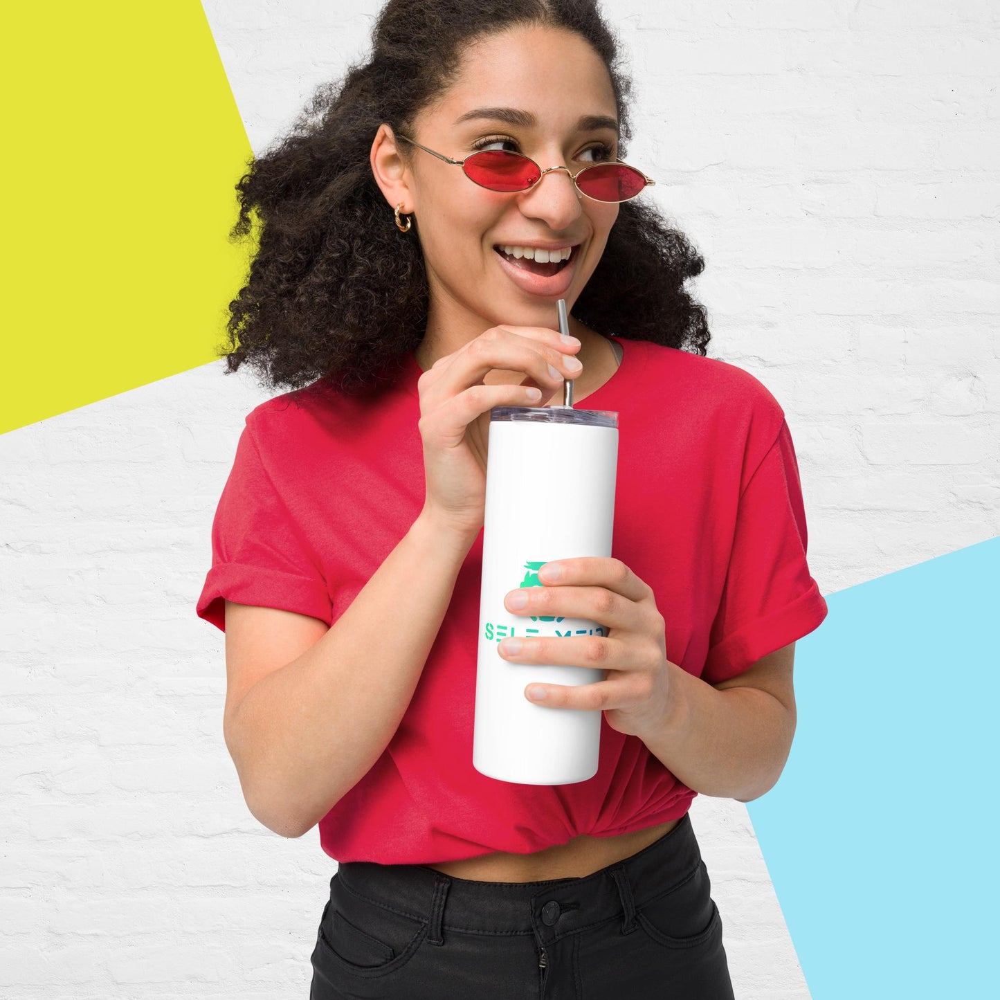 SM Logo Stainless Steel Tumbler